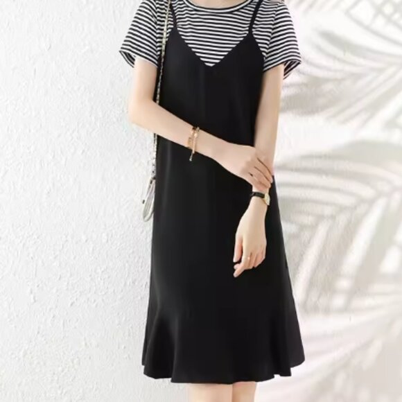 yesstyle black strappy mini dress | womens dresses - Picture 4 of 4